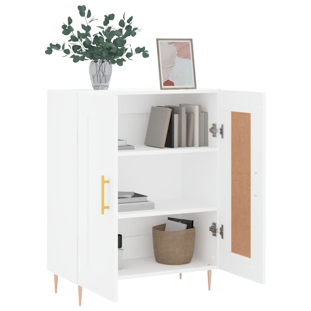 Servanta, alb, 69,5x34x90 cm, lemn compozit — imaginea 4