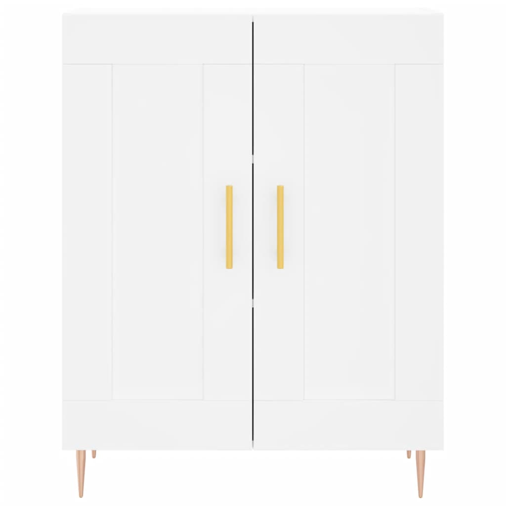 Servanta, alb, 69,5x34x90 cm, lemn compozit — imaginea 5