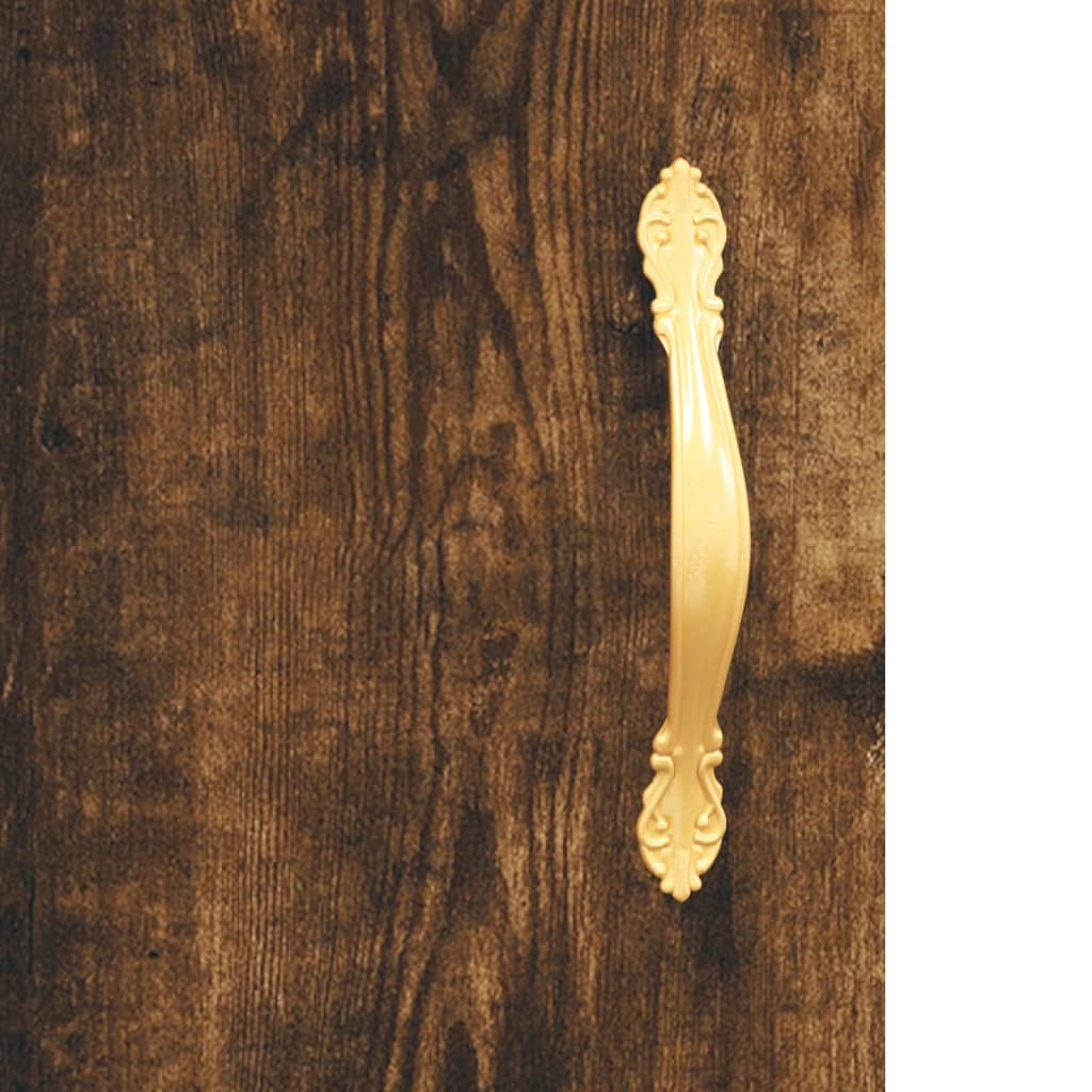 Birou, stejar afumat, 140x50x75 cm, lemn compozit — imaginea 9