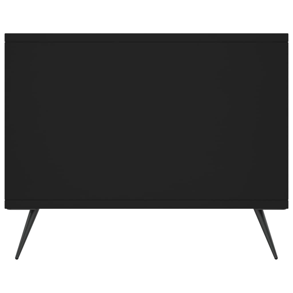 Masuta de cafea, negru, 90x50x40 cm, lemn prelucrat — imaginea 7