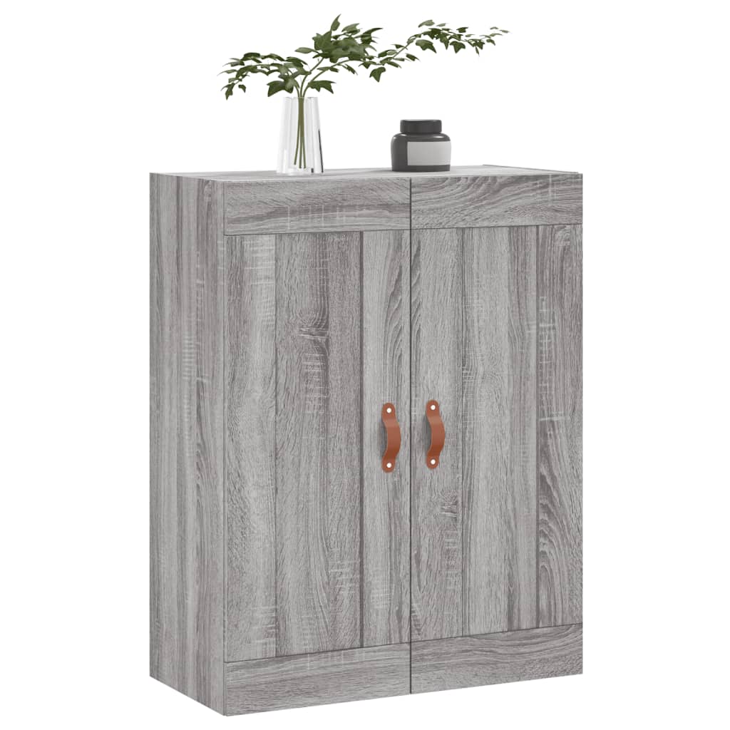 Dulap pe perete, sonoma gri, 69,5x34x90 cm, lemn prelucrat — imaginea 4
