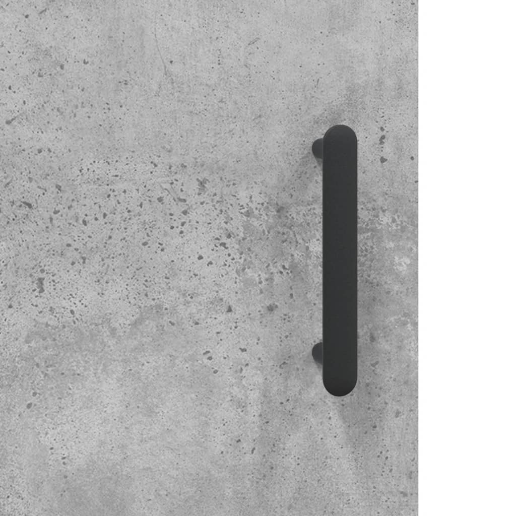 Dulap de perete, gri beton, 60x31x70 cm, lemn compozit — imaginea 10