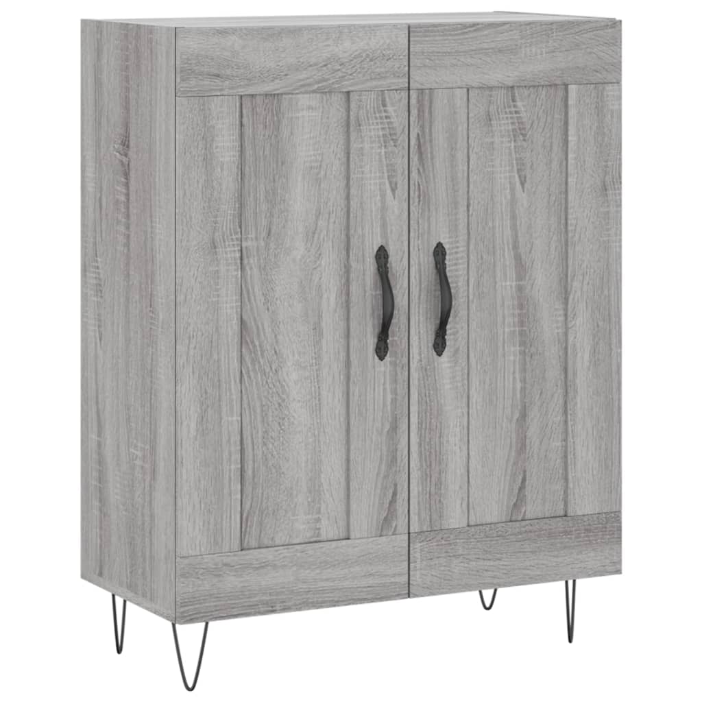 Servanta, gri sonoma, 69,5x34x90 cm, lemn compozit