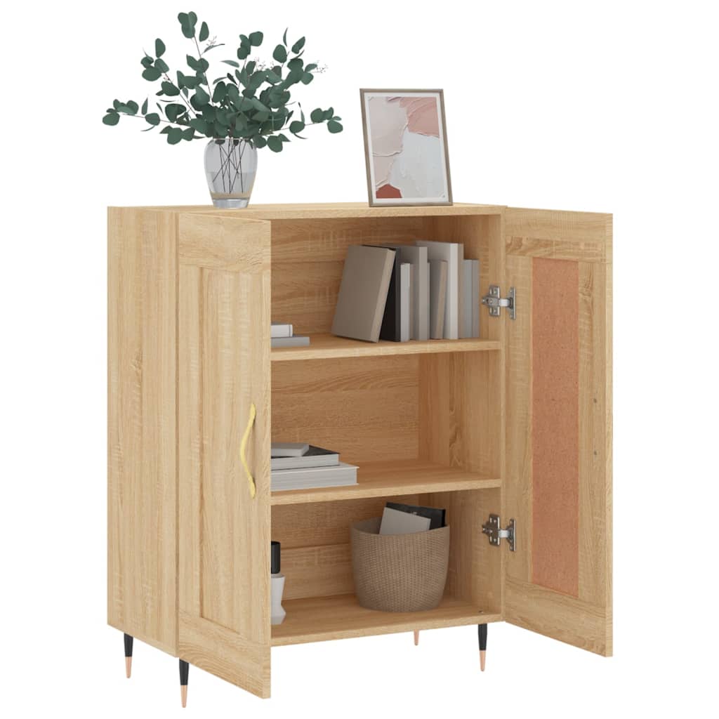 Servanta, stejar sonoma, 69,5x34x90 cm, lemn compozit — imaginea 4