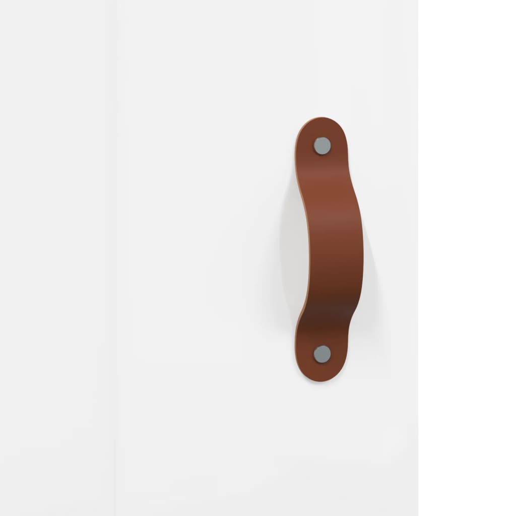 Servanta, alb extralucios, 69,5x34x90 cm, lemn compozit — imaginea 9