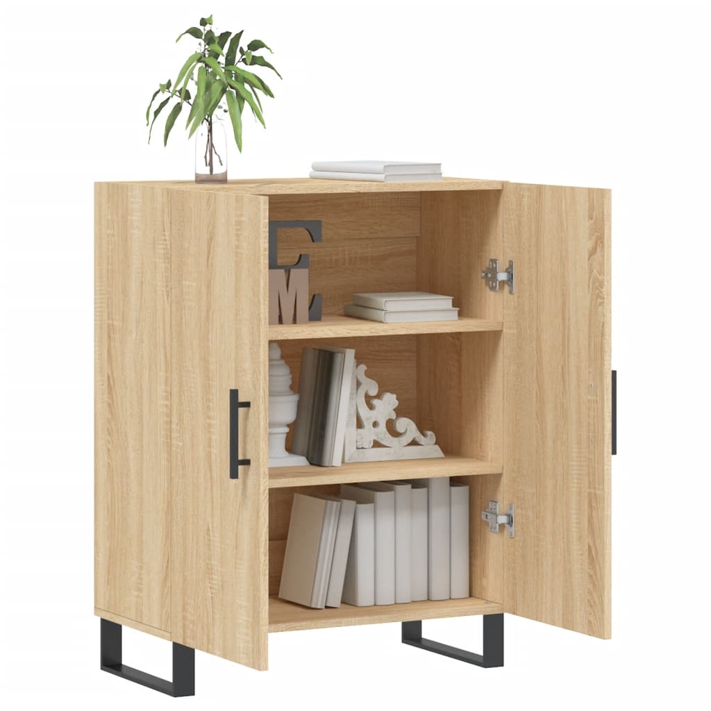 Servanta, stejar sonoma, 69,5x34x90 cm, lemn compozit — imaginea 4