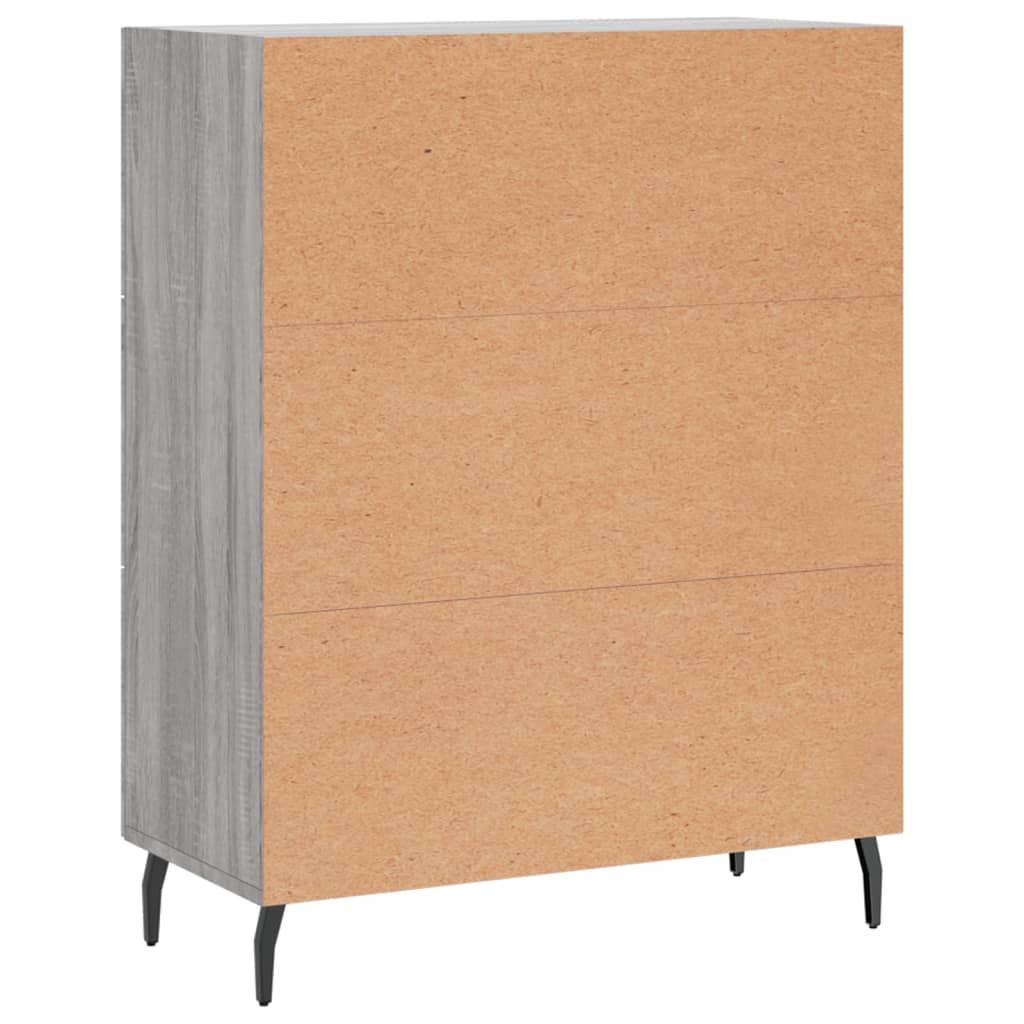 Servanta, gri sonoma, 69,5x34x90 cm, lemn compozit — imaginea 8