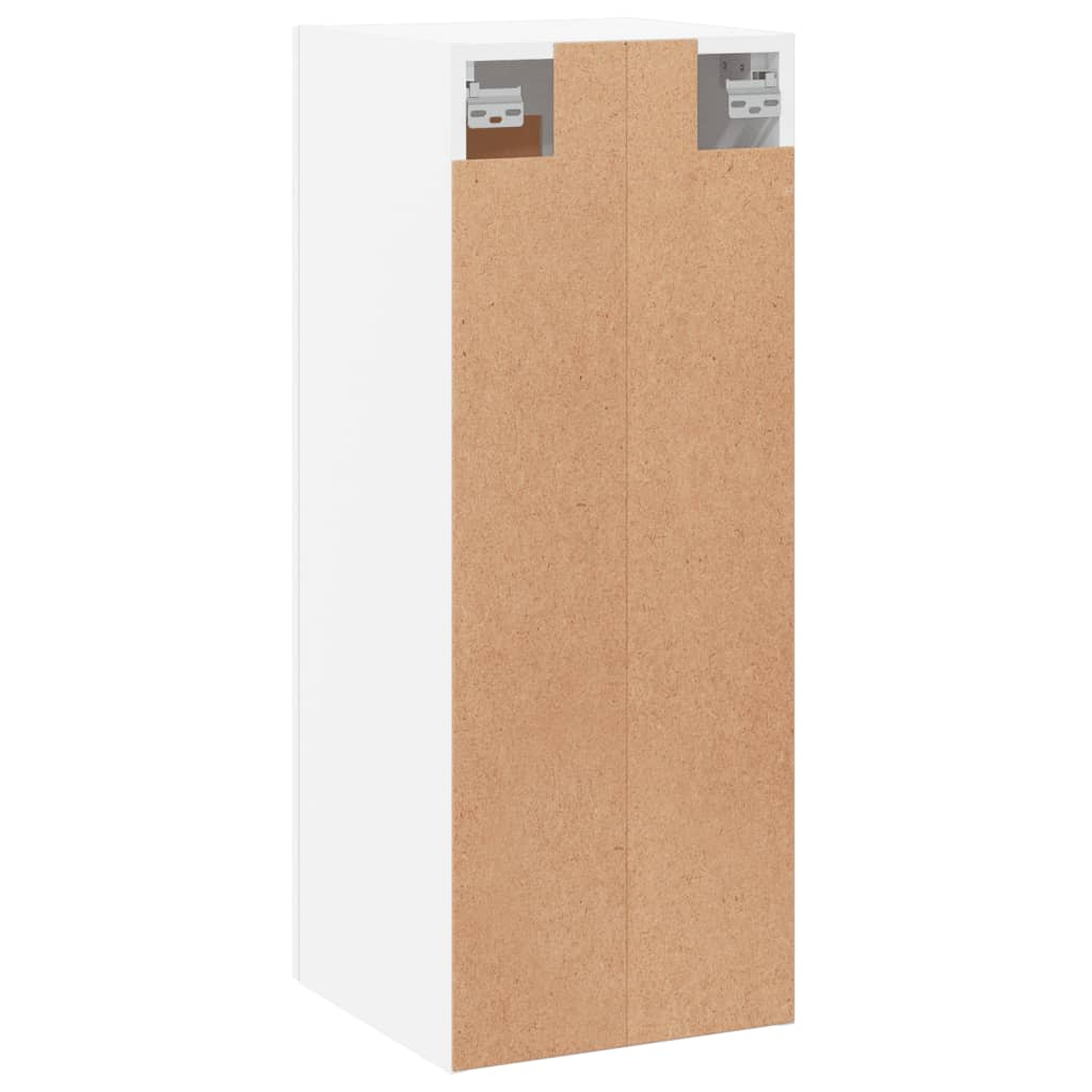Dulap de perete, alb, 34,5x34x90 cm, lemn prelucrat — imaginea 9