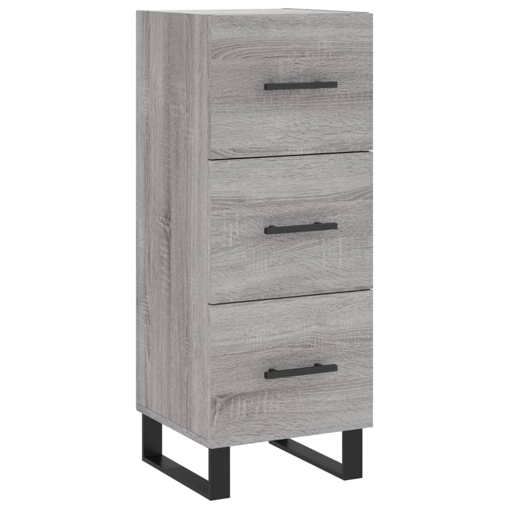 Dulap inalt, gri sonoma, 34,5x34x180 cm, lemn prelucrat — imaginea 5