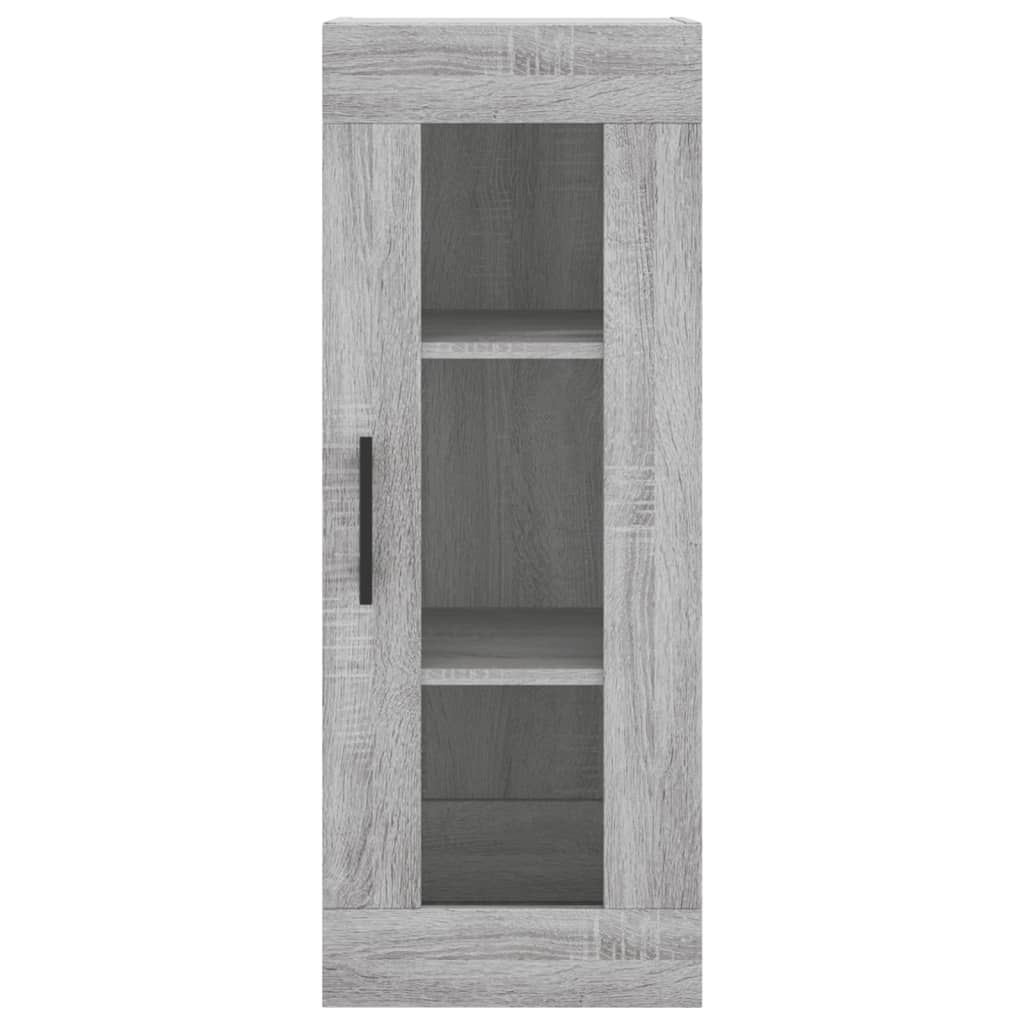 Dulap inalt, gri sonoma, 34,5x34x180 cm, lemn prelucrat — imaginea 8