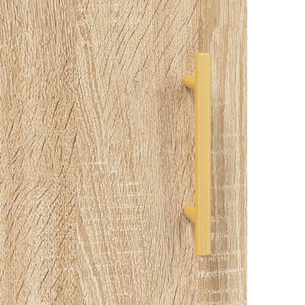 Dulap inalt, stejar sonoma, 69,5x34x180 cm, lemn compozit — imaginea 10