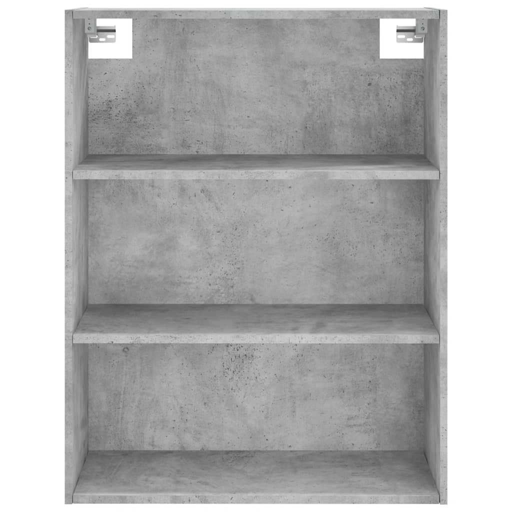 Dulap inalt, gri beton, 69,5x34x180, lemn compozit — imaginea 6