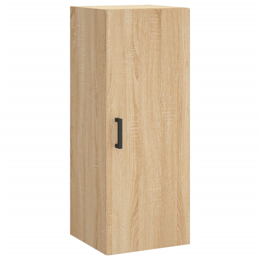 Dulap inalt, stejar sonoma, 34,5x34x180 cm, lemn prelucrat — imaginea 5