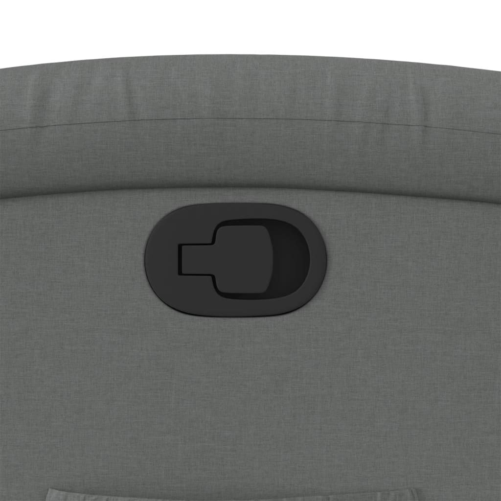 Fotoliu rabatabil, gri inchis, material textil — imaginea 9