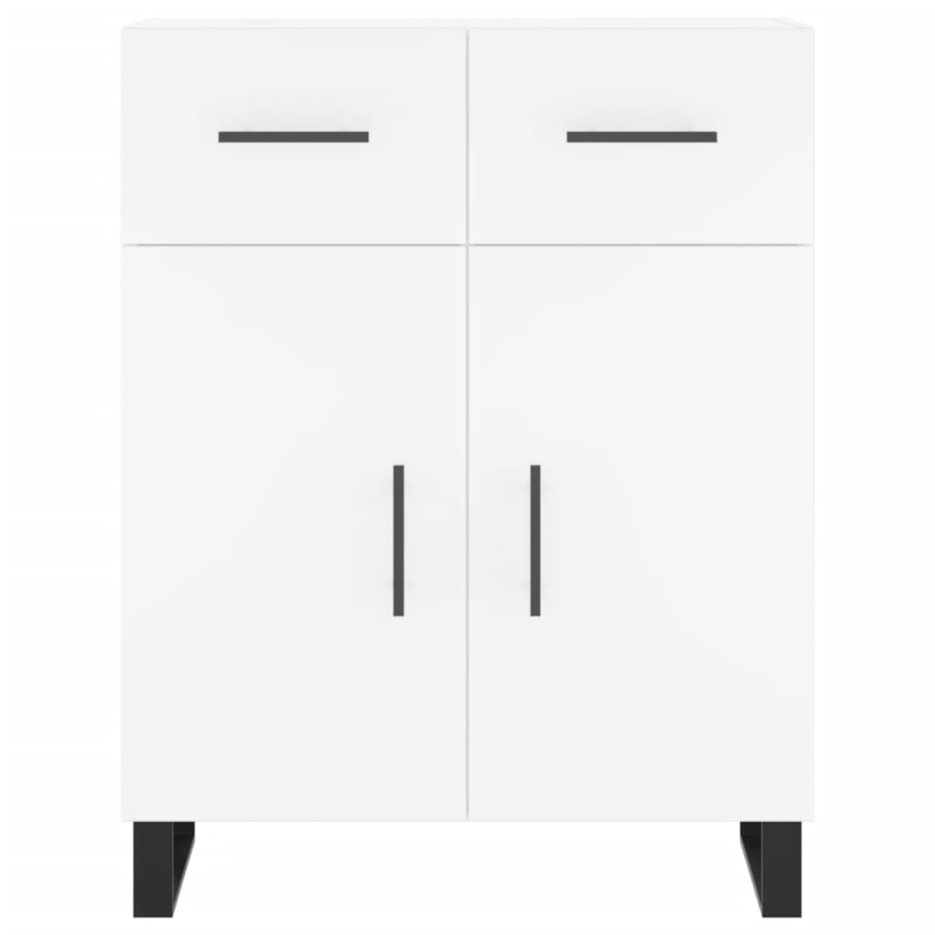 Dulap inalt, alb, 69,5x34x180 cm, lemn compozit — imaginea 8