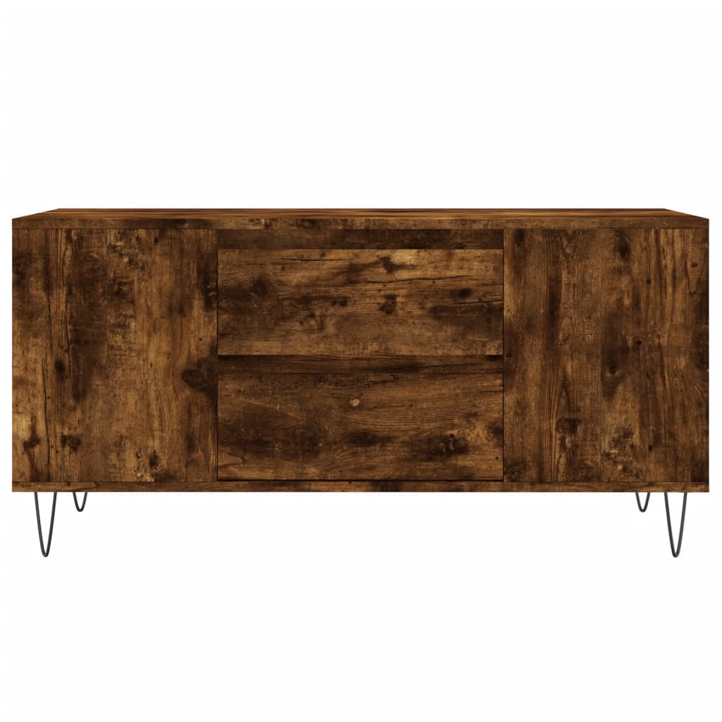 Masuta de cafea, stejar afumat, 102x44,5x50 cm, lemn prelucrat — imaginea 5