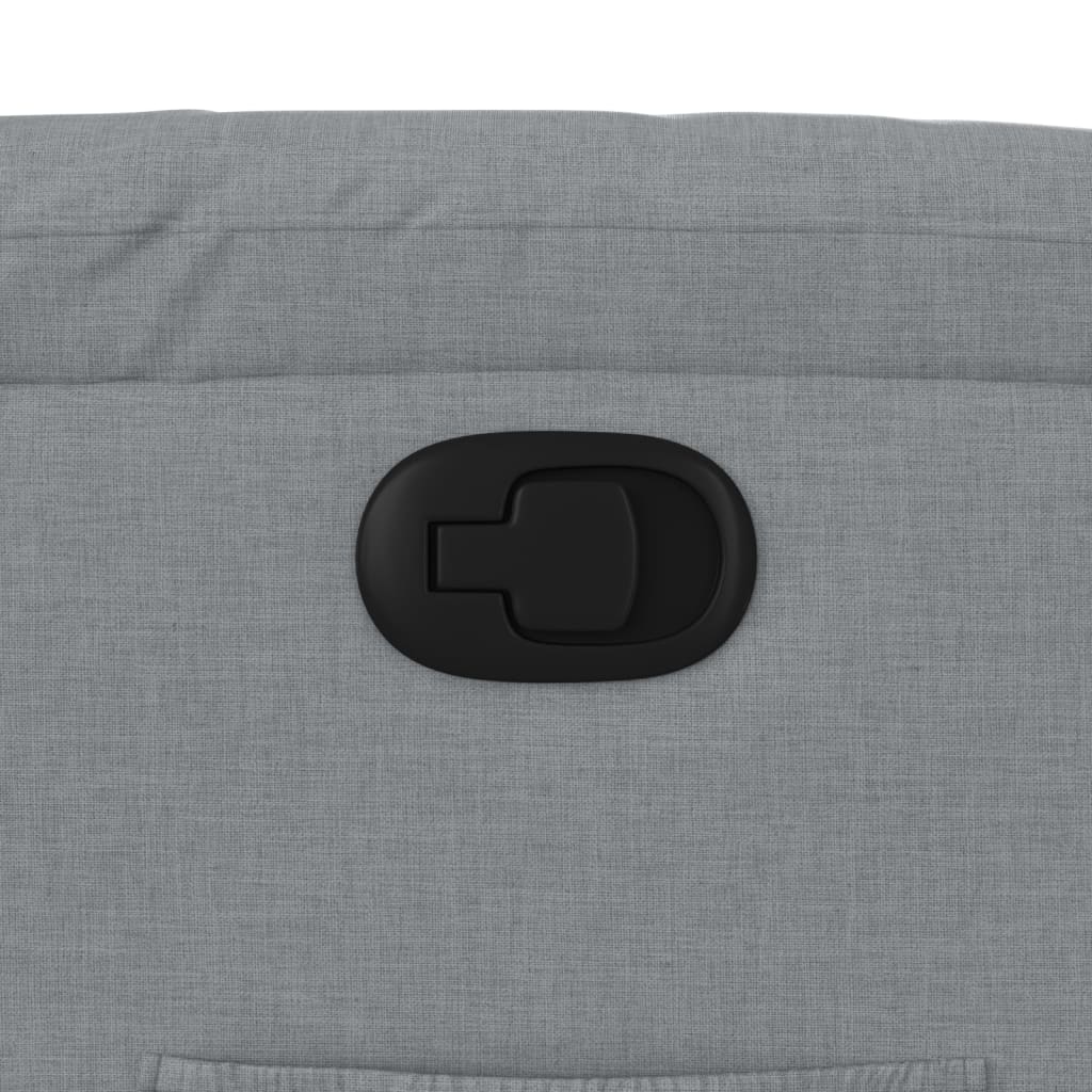 Fotoliu rabatabil, gri deschis, material textil — imaginea 9