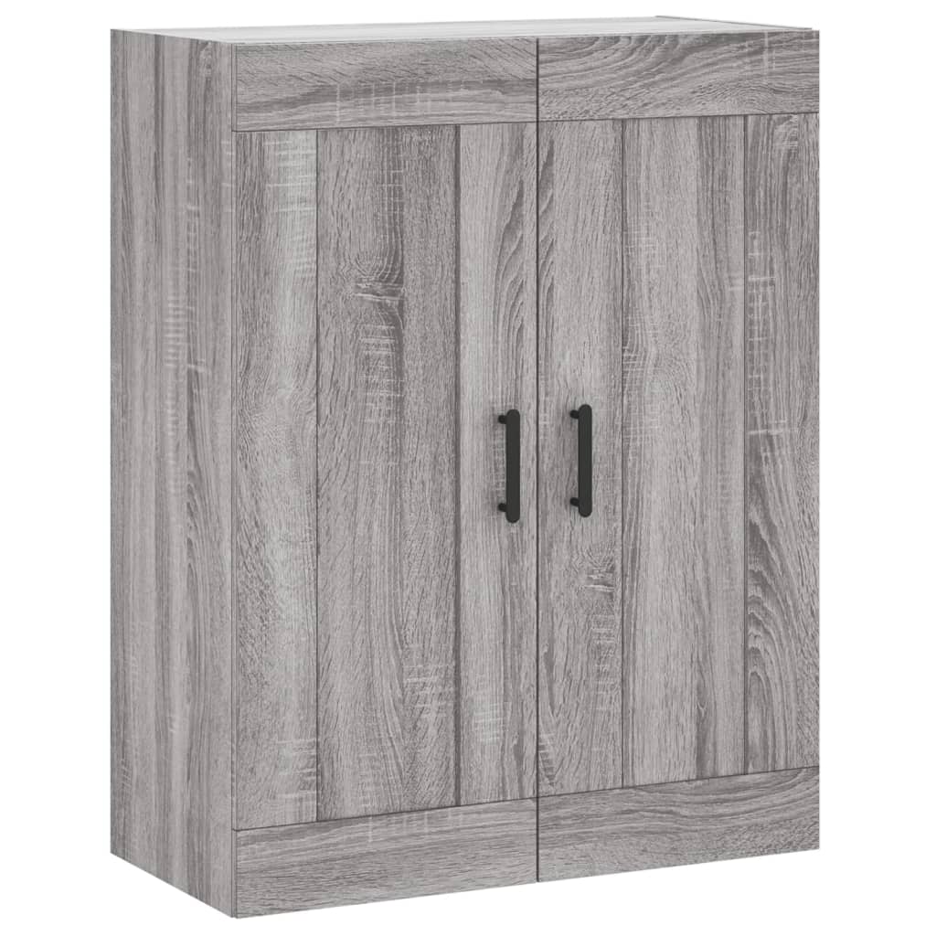 Dulap inalt, gri sonoma, 69,5x34x180 cm, lemn compozit — imaginea 5