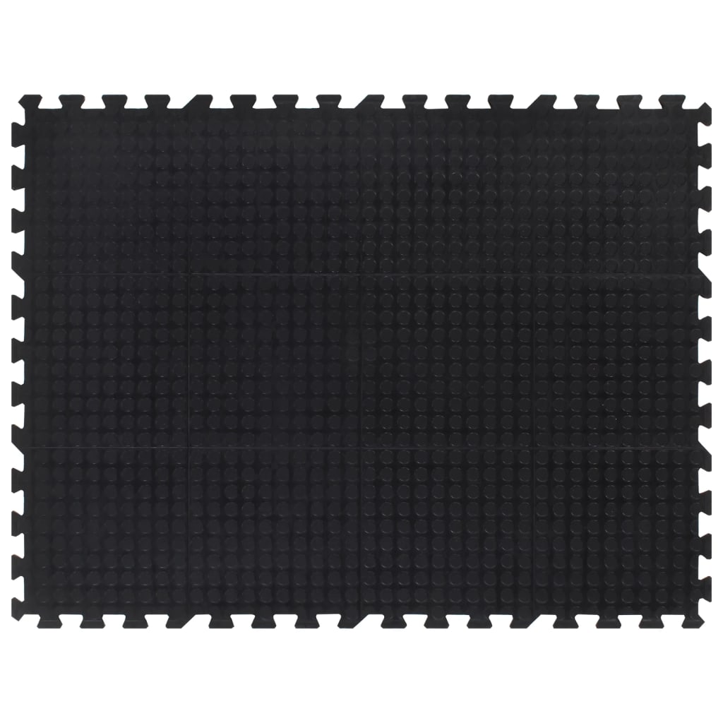 Placa de podea din cauciuc, negru, 12 mm, 90x120 cm