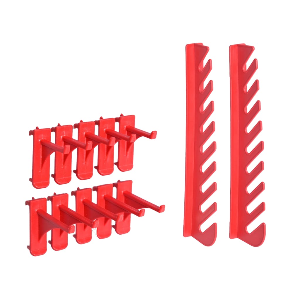 Set cutii depozitare 103 piese cu panouri de perete, rosu&negru — imaginea 15