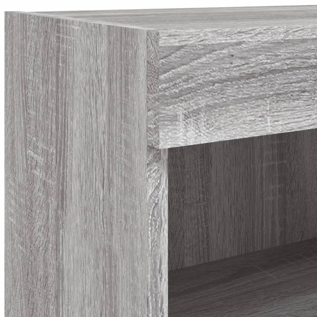 Comode TV cu lumini LED, 2 buc., gri sonoma, 60x30x30 cm — imaginea 11