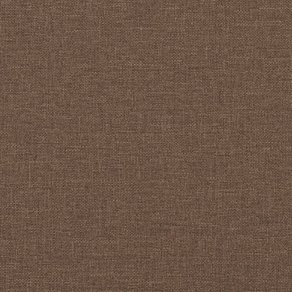Fotoliu rabatabil cu suport de picioare, maro, textil — imaginea 17