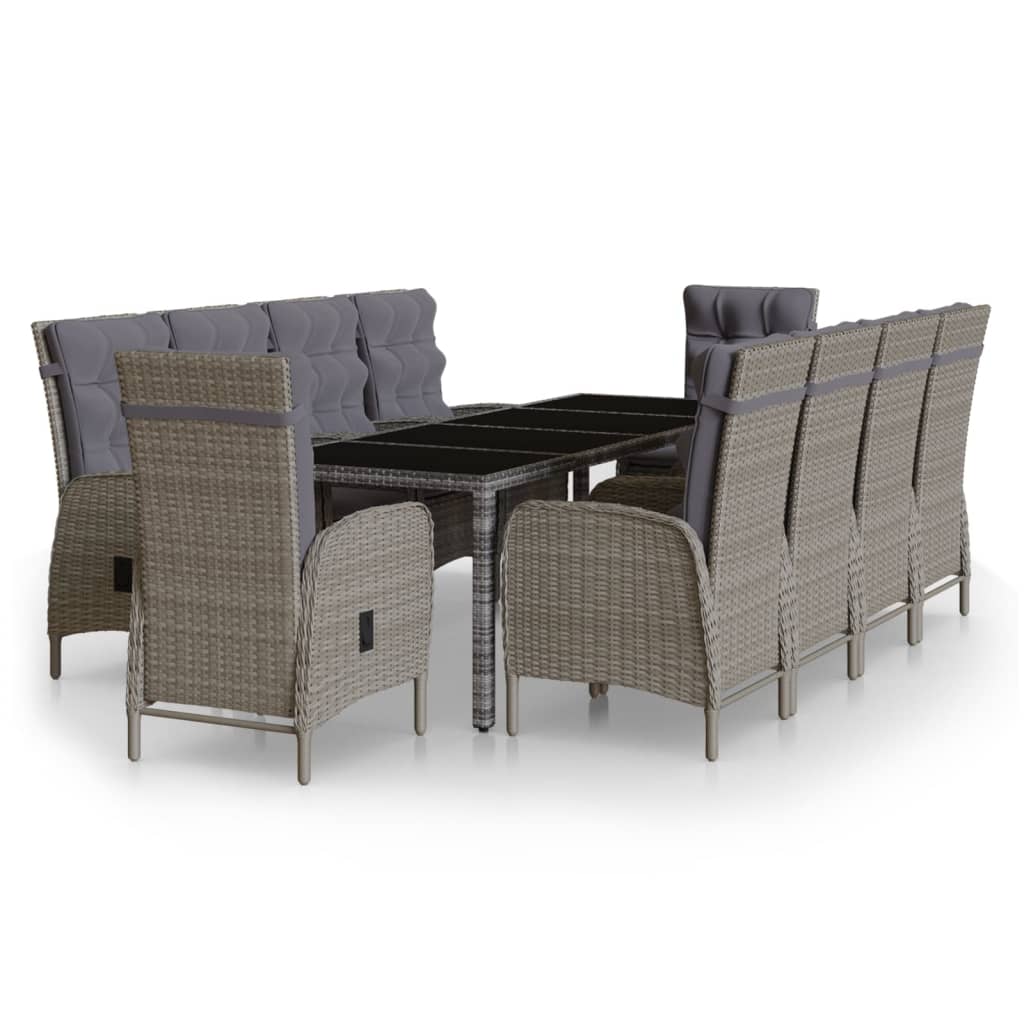 Set mobilier de gradina, 11 piese