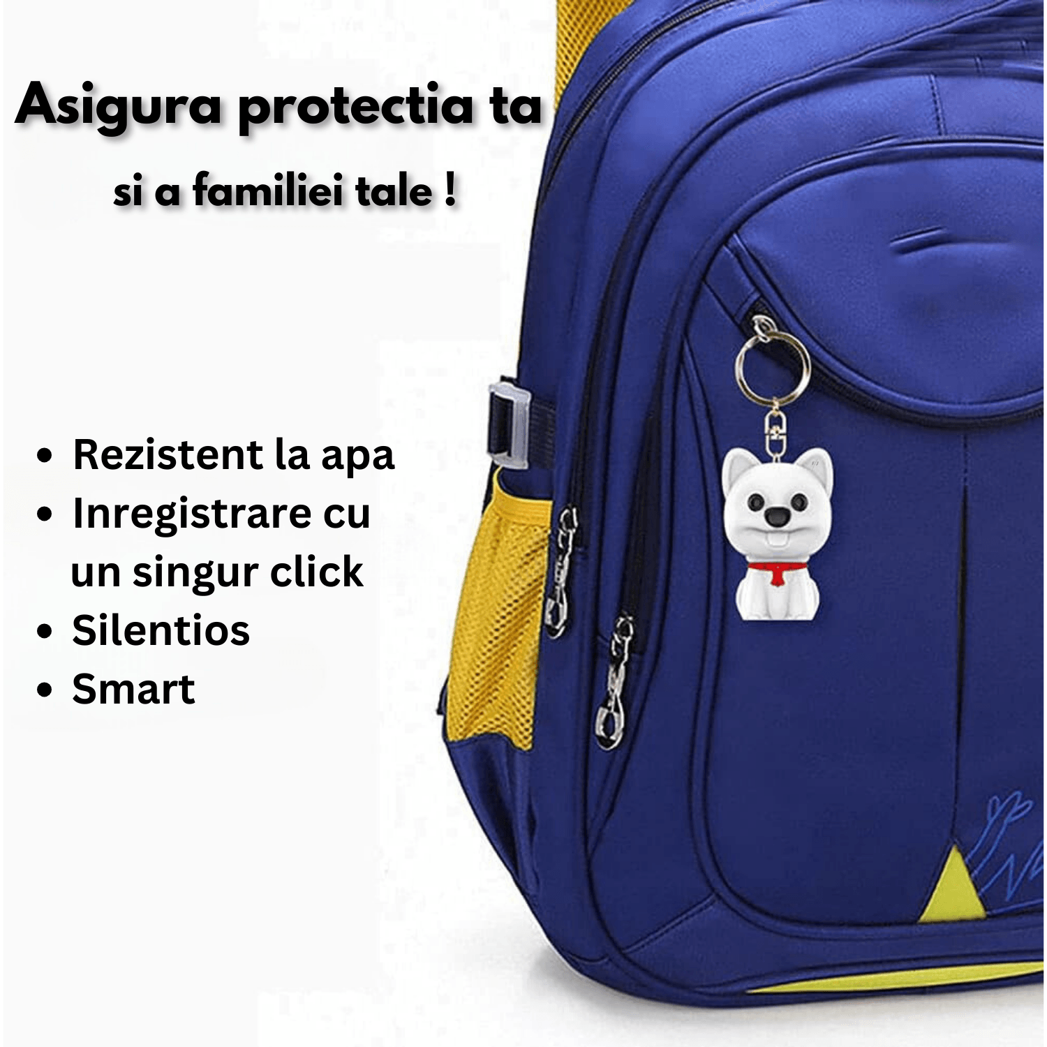 Reportofon ascuns in breloc, 16GB, activare vocala, MP3, GL-16 - 4 | YEO