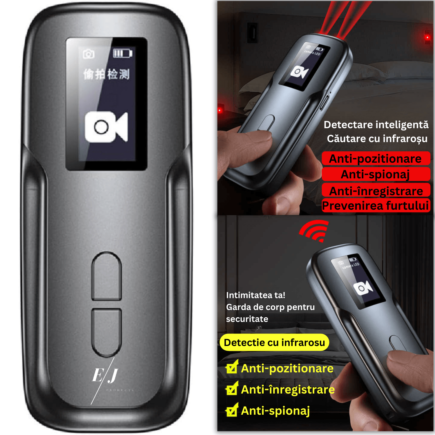 Detector camere ascunse, microfoane, localizator GPS, reportofoane - AK500 - 1 | YEO