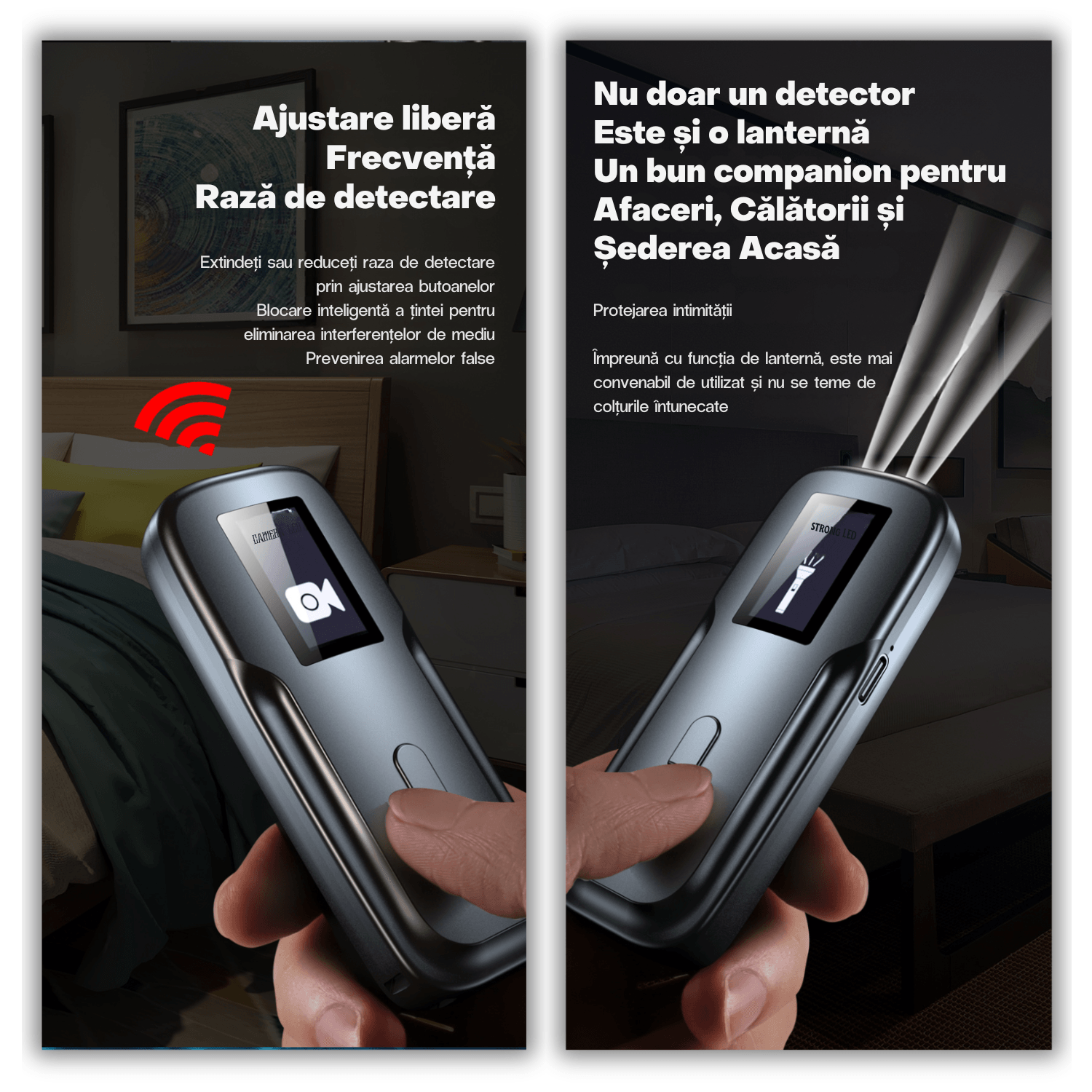 Detector camere ascunse, microfoane, localizator GPS, reportofoane - AK500 - 3 | YEO