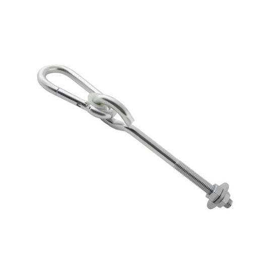 Carlig cu carabina pentru leagan, cu surub 10 x 77 mm