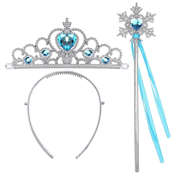 Set rochie si trei accesorii Elsa Frozen, IdeallStore®, 3-5 ani, Carnaval - 4 | YEO