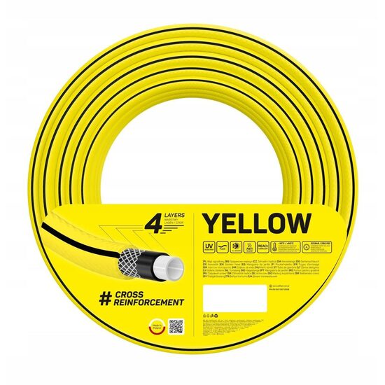 Furtun gradina, Cellfast Yellow, 4 straturi, 3/4\'\', 20 m