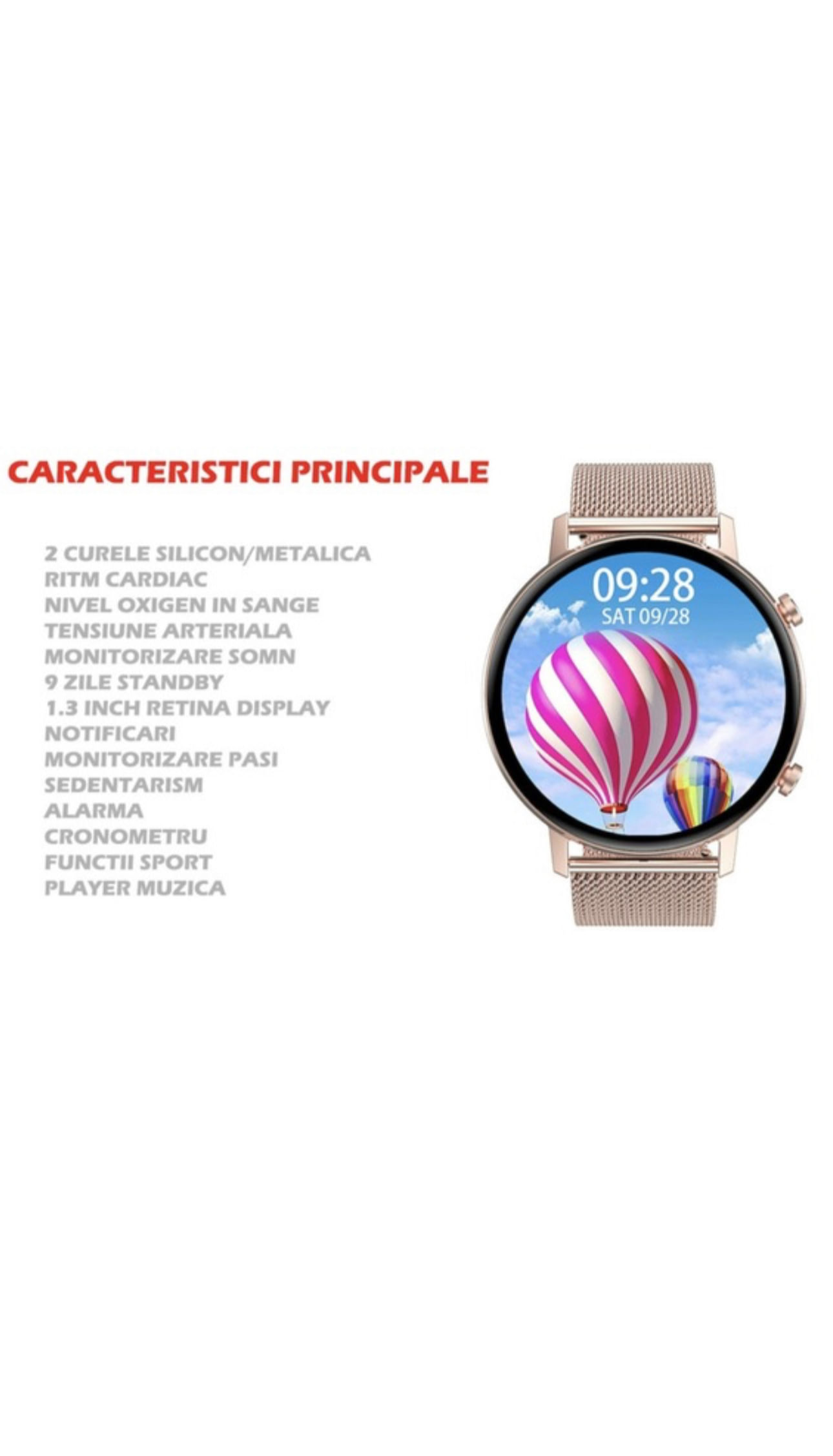 Ceas SmartWatch BeFIT PRO® 1.3