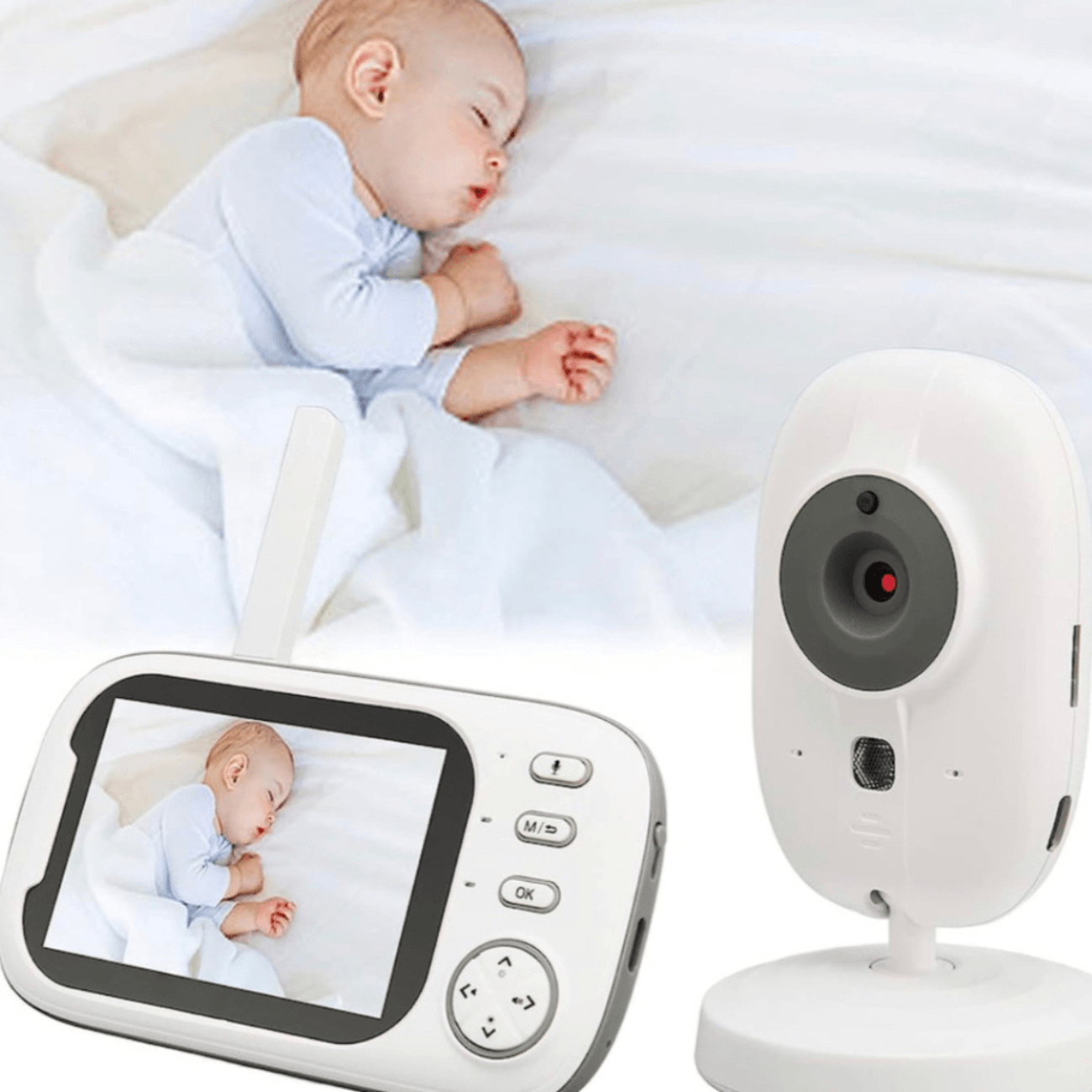 Baby Monitor si Camera Audio-Video Wireless Pentru Supravegherea Copilului RoHs® SPY HappyKID Ecran HD XXL 3.2 Inch LCD - 2 | YEO