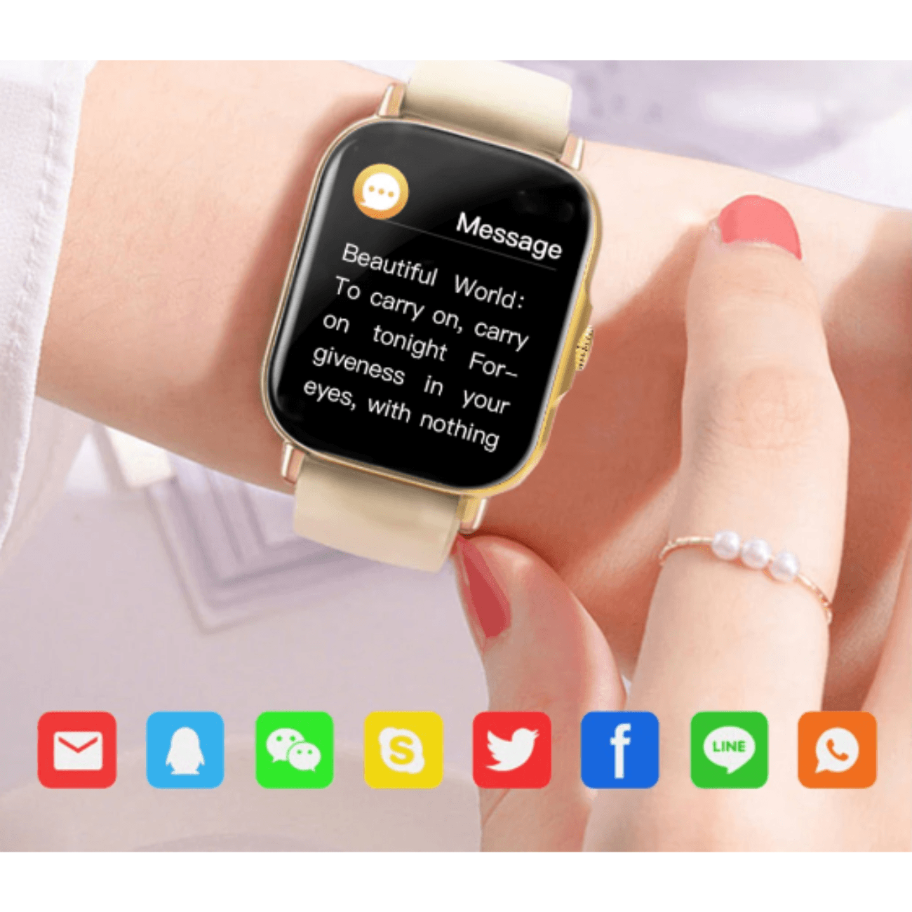 Ceas SmartWatch RoHS® BeFIT, Apelare prin Bluetooth, Incarcare magnetica,Ritm Cardiac, Monitorizare somn, Control muzica - 4 | YEO