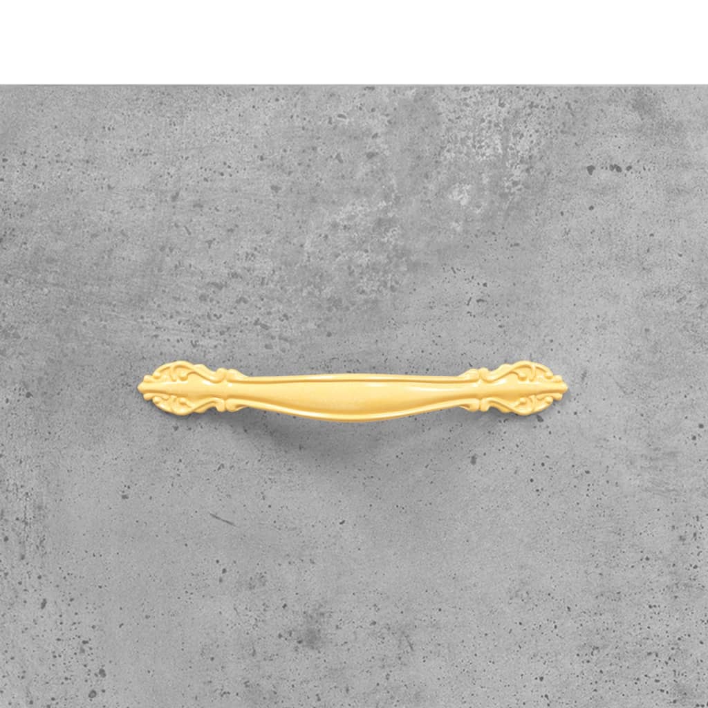 Servanta, gri beton, 34,5x34x90 cm, lemn compozit — imaginea 9