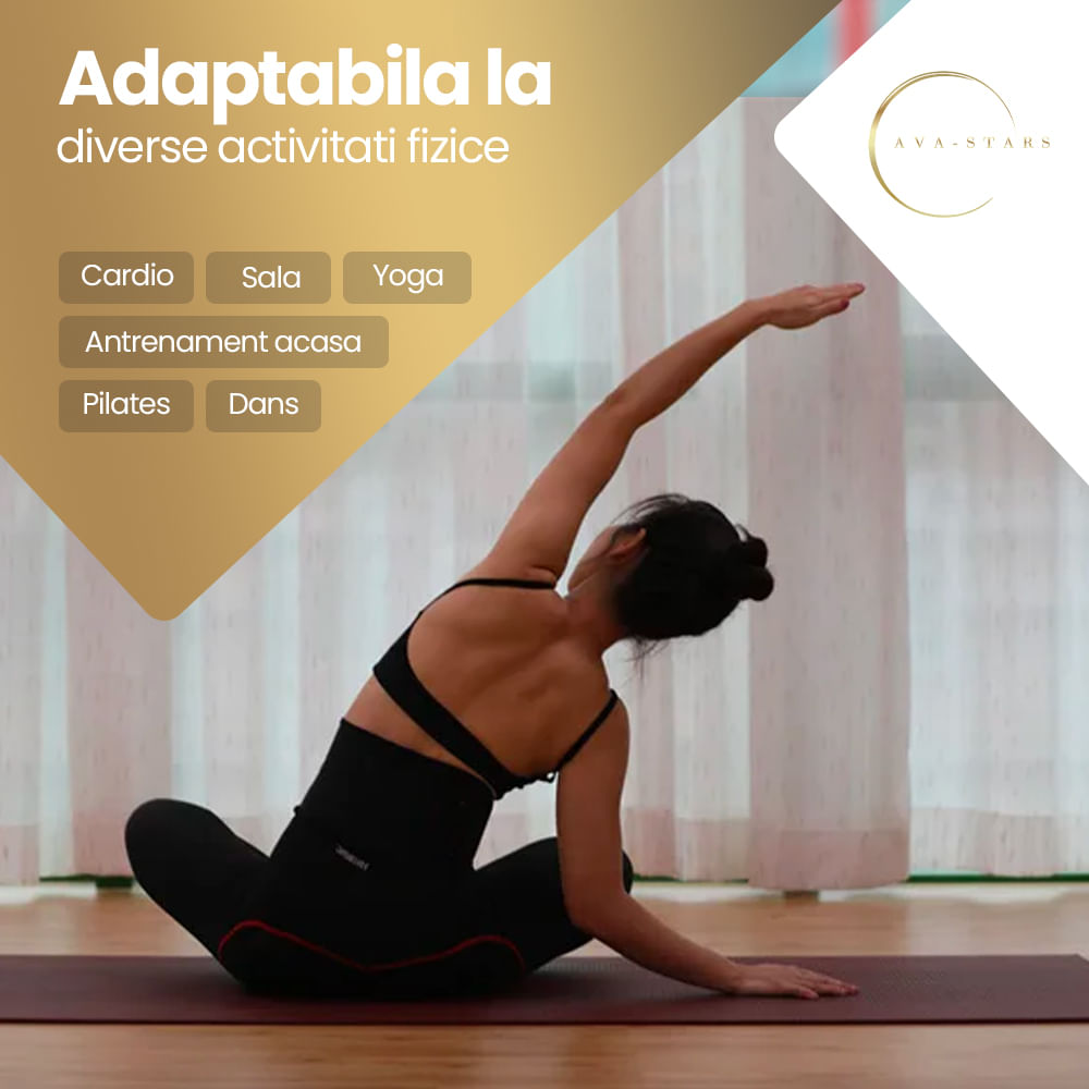 Echipament EMS pentru Slabit, Tonifierea Muschilor-Abdomen, Centura pentru Exercitii Fitness, Marime Universala