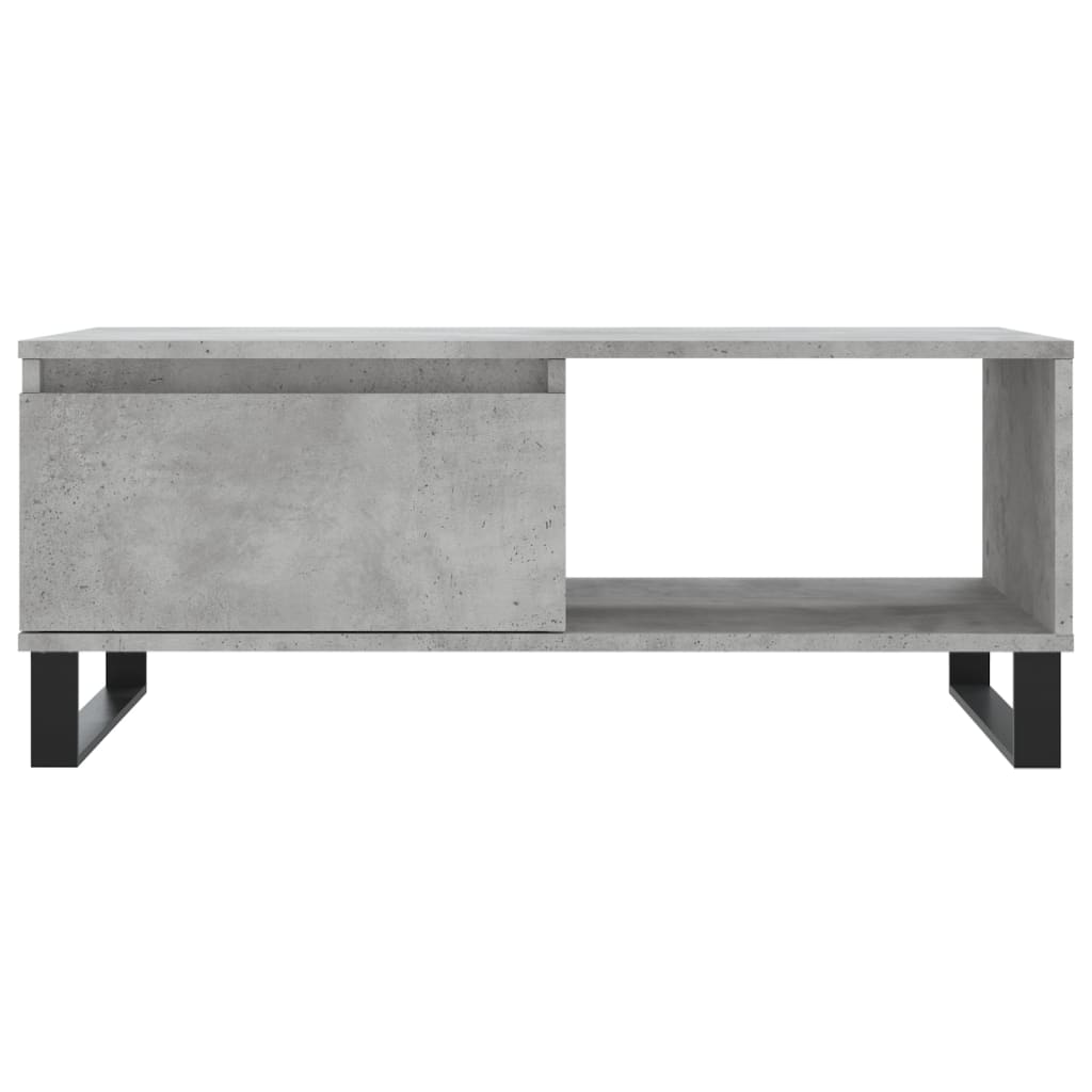 Masuta de cafea, gri beton, 90x50x36,5 cm, lemn compozit — imaginea 5