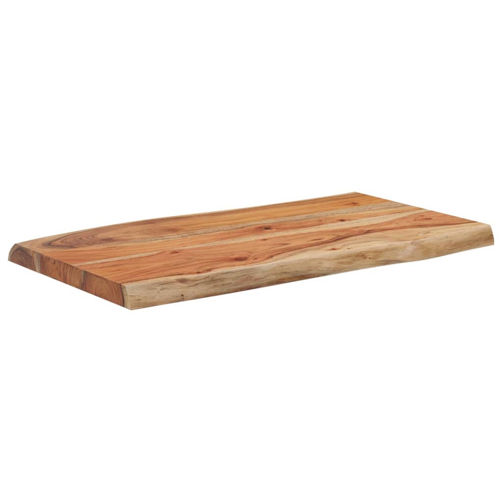 Masa laterala 70x40x2,5 cm lemn masiv acacia, margine naturala