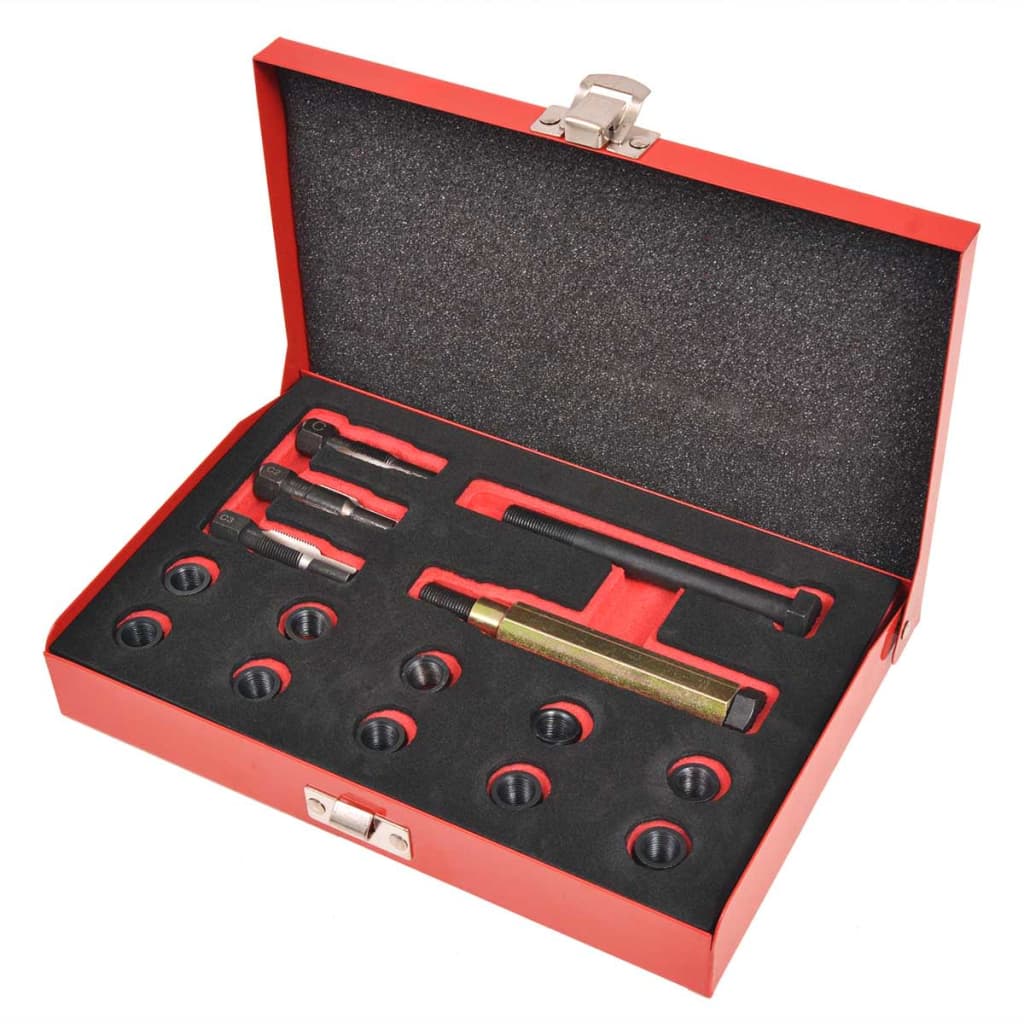 Set reparatii filet bujii 15 piese M10 x 1,0 mm