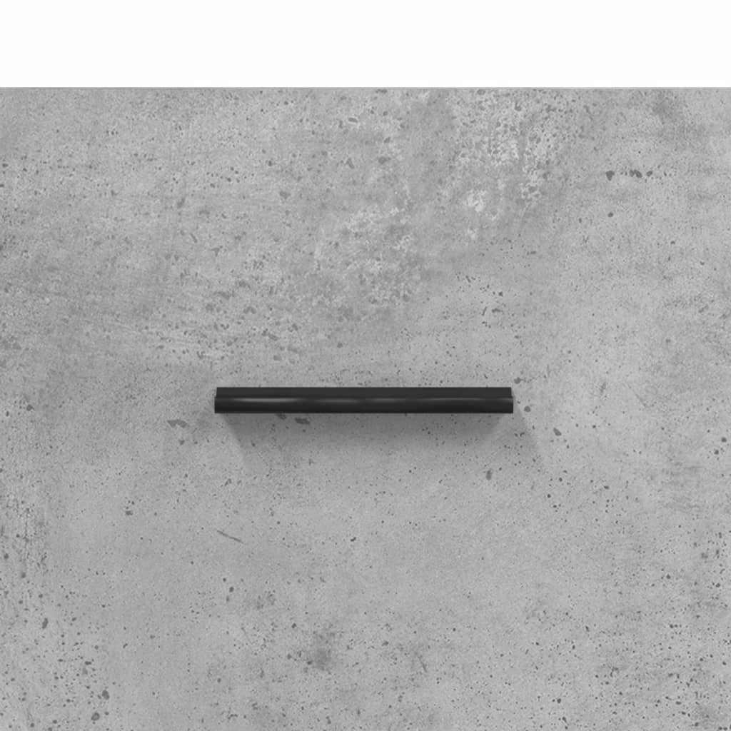 Noptiera de perete, gri beton, 35x35x20 cm — imaginea 9