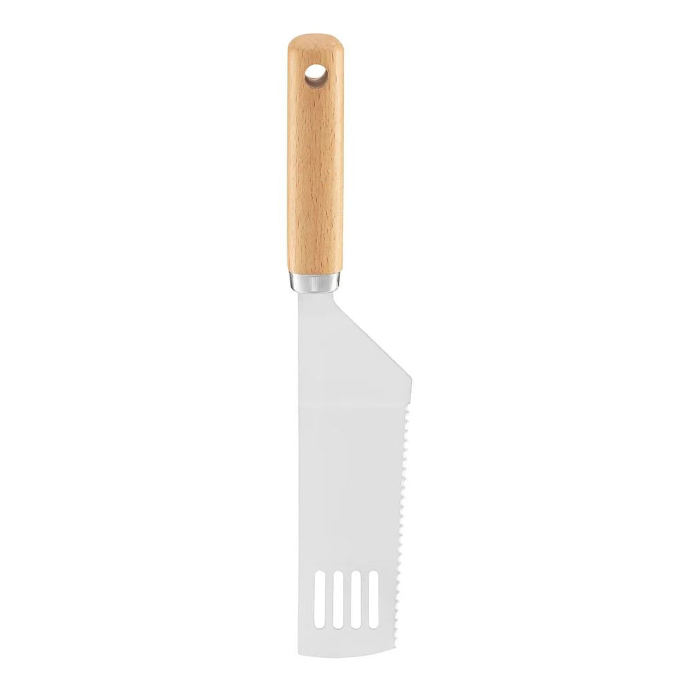 Spatula zimtata cu maner din lemn, AMBITION Natural