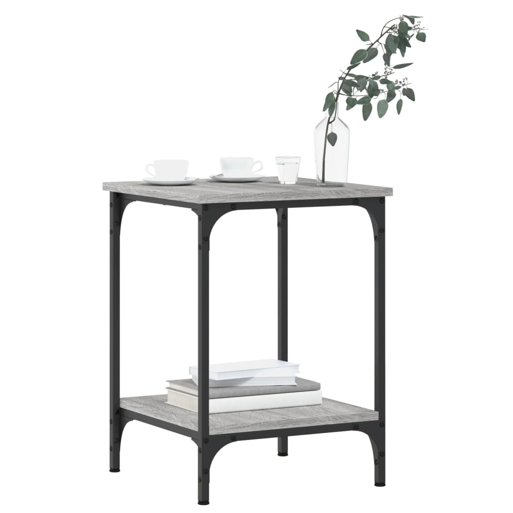 Masuta de cafea, gri sonoma, 40x40x55 cm, lemn prelucrat — imaginea 3