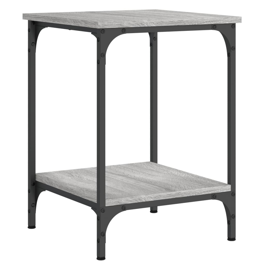 Masuta de cafea, gri sonoma, 40x40x55 cm, lemn prelucrat — imaginea 5