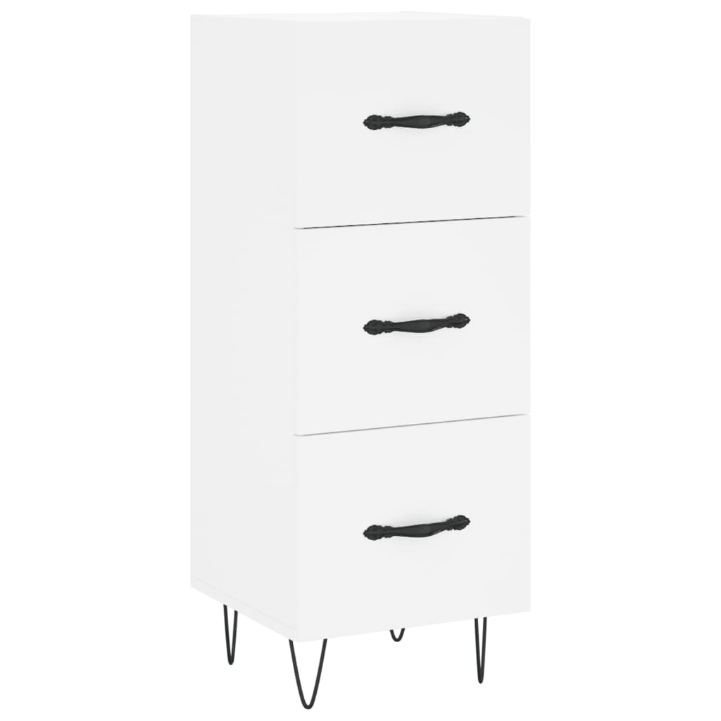 Servanta, alb, 34,5x34x90 cm, lemn compozit