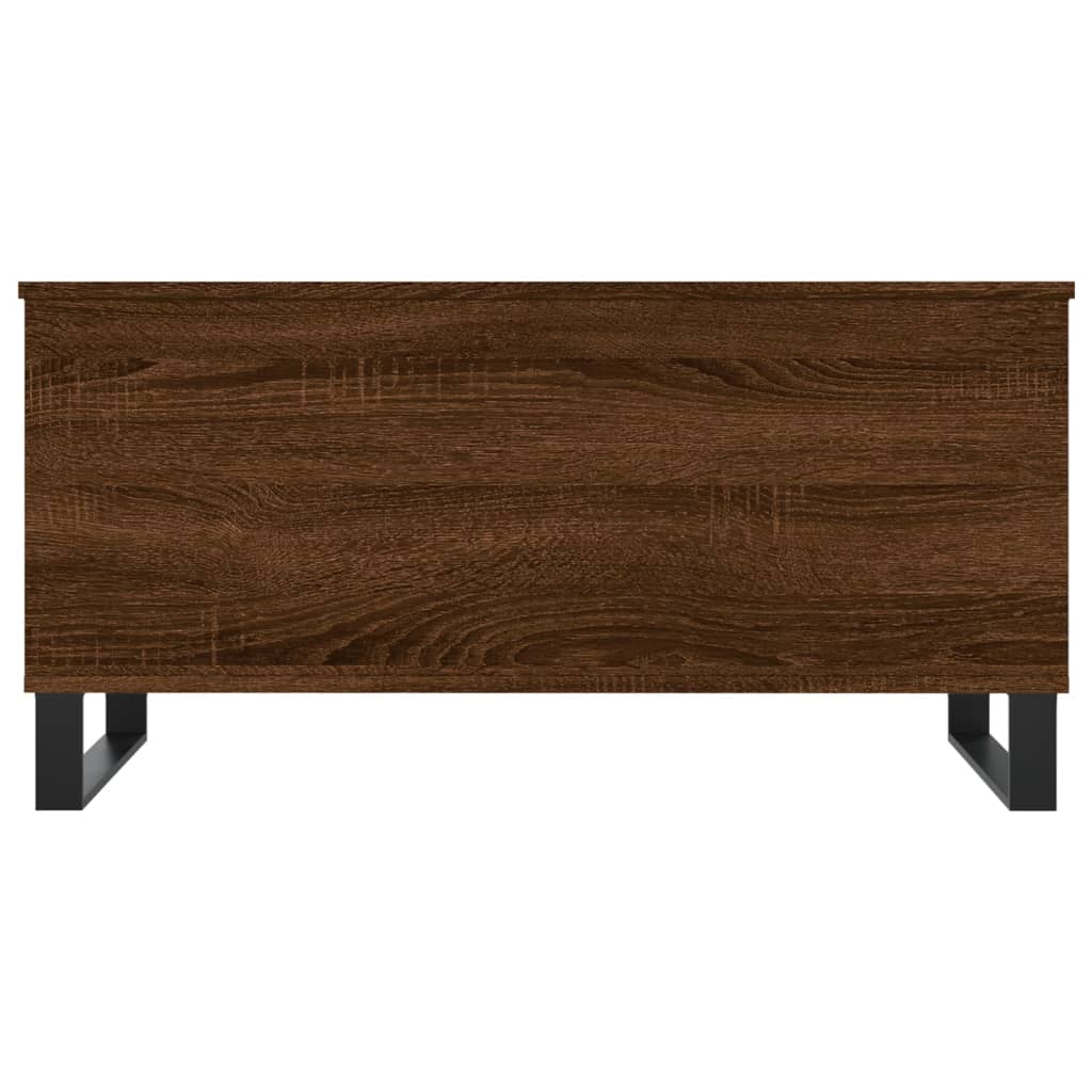 Masuta de cafea, stejar maro, 90x44,5x45 cm, lemn compozit — imaginea 6