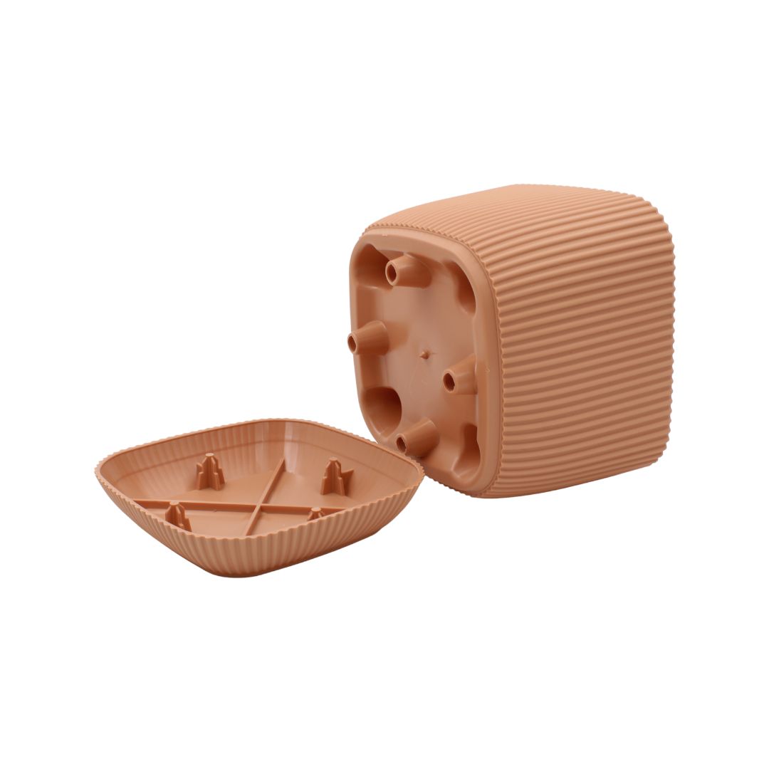 Ghiveci pentru flori 1800 ml plastic caramiziu — imaginea 4