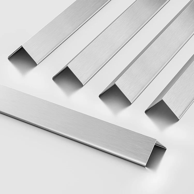 Profil inox colt aplicat 50 x 50 mm, crom, laturi drepte