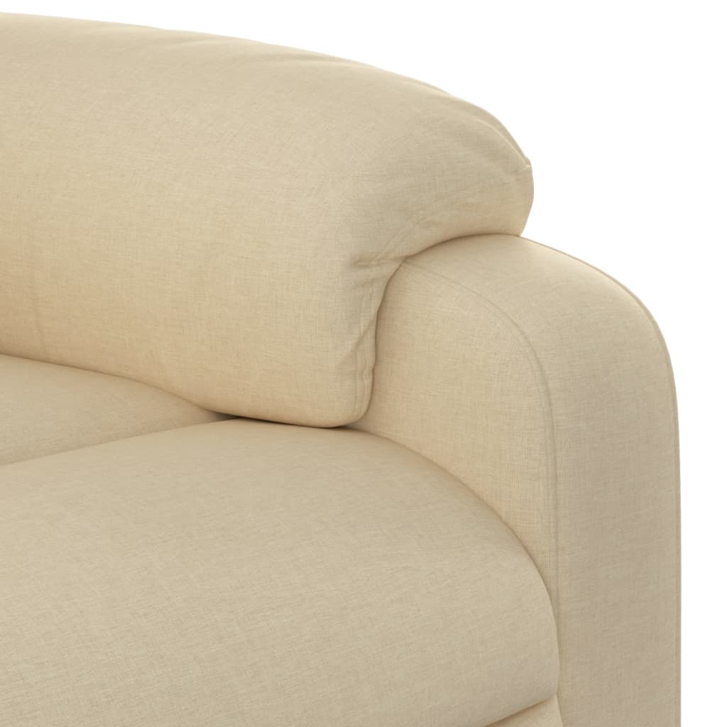 Fotoliu rabatabil, crem, material textil — imaginea 8